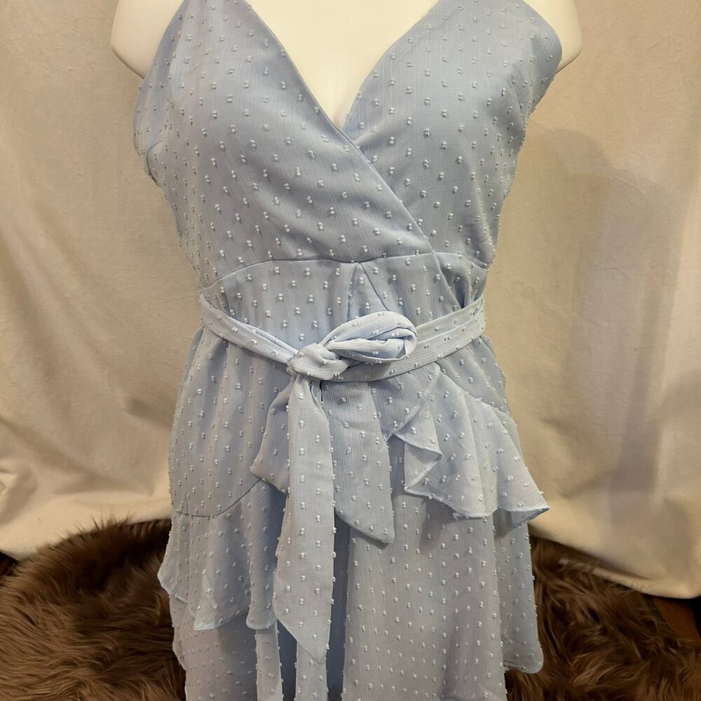 sexy date night dress light blue size L
